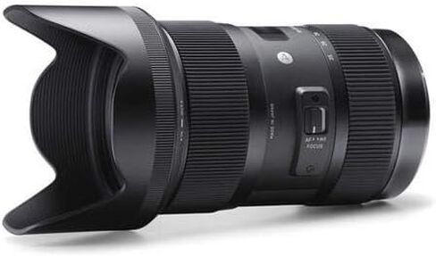 عدسة سيجما 18-35 ملم f/1.8 DC HSM Art لكاميرات Canon EF، حزمة مع مجموعة مرشح Hoya 72 ملم II، مجموعة تنظيف، قطعة قماش للتنظيف in Kuwait