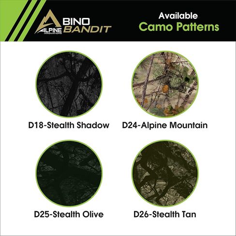 Alpine Innovations Men's Bino Bandit Binocular Cover, Stealth Shadow, One Size in Saudi Arabia