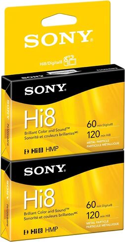 Sony P6120HMPR/2C 2-Pack 120-Minute Hi8 Tape with Hangtab in Saudi Arabia