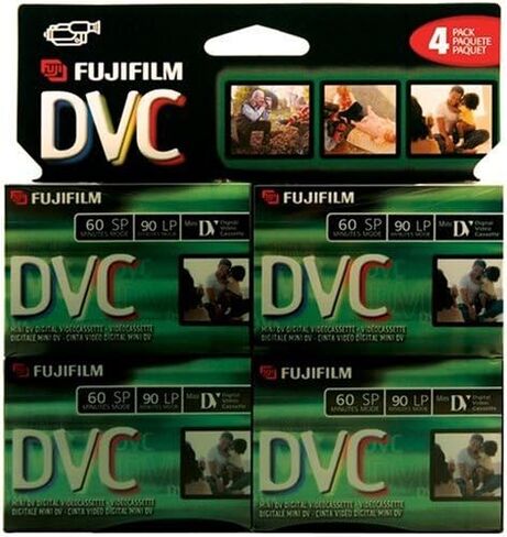 Fuji 4 Pack 60-Minute MiniDV Tapes (DVCM604PK) in Saudi Arabia