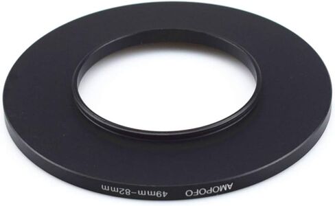 49mm to 77mm Metal Step Up Ring Adapter for Canon,for Nikon,for Sony,for Fuji,M4/3 Camera Lenses to UV,ND,CPL Camera Filters, Made from CNC Machined with Matte Black Electroplated Finish in Saudi Arabia
