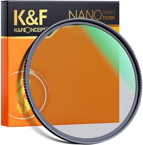 K&F Concept 58 مم فلتر أسود ناعم 1/4 مرشح تأثيرات خاصة و18 قطعة حلقات محول الفلتر (9 حلقات تصاعدية + 9 حلقات تنحي) لمرشح العدسات in Kuwait