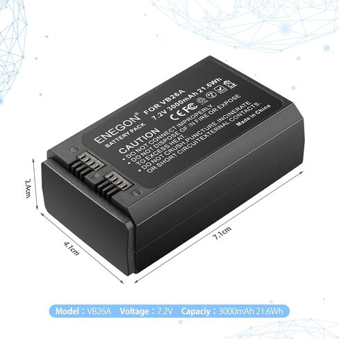 ENEGON VB18, Li-ion Battery VB18 (2-Pack) & Dual USB Charger for Godox V850 V850II V860 V860C V860N V860II V860II-N V860II-C V860II-S V860II-F V860II-O and Neewer TT850 TT860 Speedlite Flash in Saudi Arabia