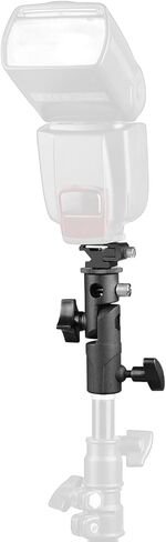 Updated Anwenk Flash Bracket Mount Flash Stand Light Stand Bracket Mount with Umbrella Holder Mount Swivel, Compatible with Canon Nikon Pentax Olympus Camera Flashes Speedlite Studio LED Light -1Pack in Saudi Arabia