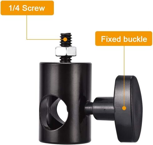 UTEBIT 2PCS Rapid Adapter Convert with 1/4" Screw DSLR Mount Bracket Multi Functional Mount Bracket Adapter, Photo Studio, Light Stand Tip Boom Arm Photo Studio Photography Accessory in Saudi Arabia