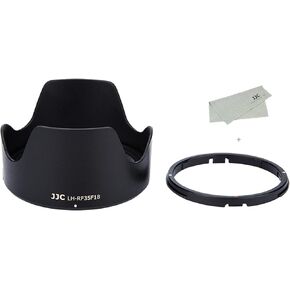 غطاء عدسة Canon RF 50 مم F1.8 STM على كاميرا EOS R6 R5 RP R، غطاء عدسة قابل للعكس يحل محل غطاء عدسة Canon ES-65B، متوافق مع مرشحات 43 مم وغطاء عدسة 43 مم