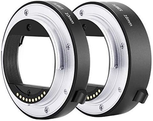 مجموعة أنبوب تمديد ماكرو معدني تلقائي التركيز التلقائي من Neewer 10 مم و16 مم لكاميرا Sony NEX E Mounted NEX 3/3N/5/5N/5R/A6000/A6300 والإطار الكامل A7 A7S/A7SII A7R/A7RII A7II in Saudi Arabia