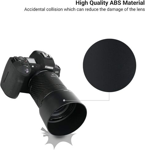 Lens Hood for Canon RF 28mm f/2.8 STM Lens, RF 28mm Lens Hood, Lens Hood Replace Canon EW-55 Hood, Compatible with 55mm Filters and 55mm Lens Cap | Lens Shade Cover Replace Canon EW-55 Hood, Compatible with 55mm Filters and 55mm Lens Cap, Provide Lens wit in Saudi Arabia