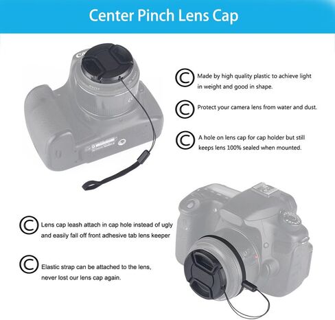49mm Lens Hood Set Lens Shade Compatible with Canon EF 50mm f/1.8 STM Lens Replaces Canon ES-68 Hood, Collapsible Rubber Lens Hood + Reversible Tulip Flower Lens Hood + Center Pinch Lens Cap in Saudi Arabia