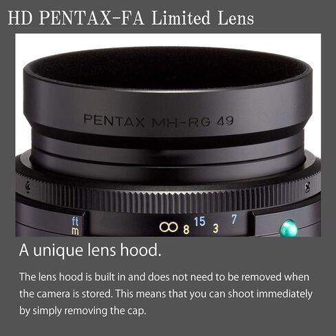 Pentax HD 31mmF1.8 Limited Black Limited Lens Wide-Angle Prime Lens [F1.8 Large Aperture Lens] [High-Performance HD Coating] [SP Coating] [Round-Shaped Diaphragm] [Machined Aluminum Body ] (20210) in Saudi Arabia