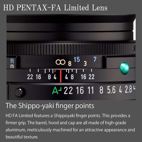 Pentax HD 31mmF1.8 Limited Black Limited Lens Wide-Angle Prime Lens [F1.8 Large Aperture Lens] [High-Performance HD Coating] [SP Coating] [Round-Shaped Diaphragm] [Machined Aluminum Body ] (20210) in Saudi Arabia