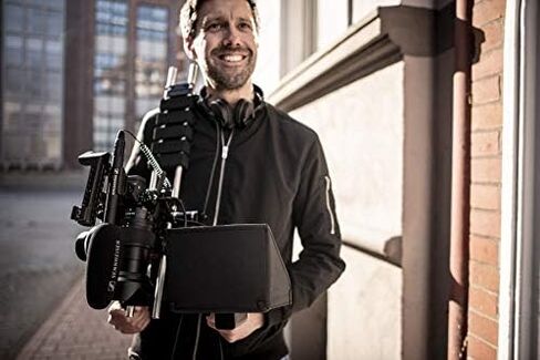 Sennheiser Pro Audio Sennheiser Professional MKE 200 + Mobile Kit, Directional On-Camera Microphone with Smartphone Clamp & Manfrotto PIXI Mini Tripod, 509256, Black in Saudi Arabia