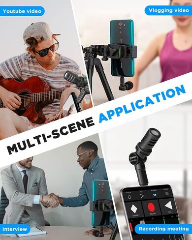 BOYA BY-M100 Mini Camera Microphone 3.5mm TRS Omnidirectional Microphone with Windscreen for GoPro DSLR Cameras Camcorder Audio Recorder in Saudi Arabia