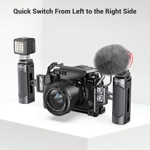 SMALLRIG Mini Side Handle Handgrip with Dual 1/4"-20 Screw Mount for Mirrorless Digital Camera DSLR Camera Small Camera Cage Built-in Wrench, Up and Down Adjustable - 2916 in Saudi Arabia