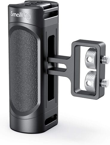 SMALLRIG Mini Side Handle Handgrip with Dual 1/4"-20 Screw Mount for Mirrorless Digital Camera DSLR Camera Small Camera Cage Built-in Wrench, Up and Down Adjustable - 2916 in Saudi Arabia