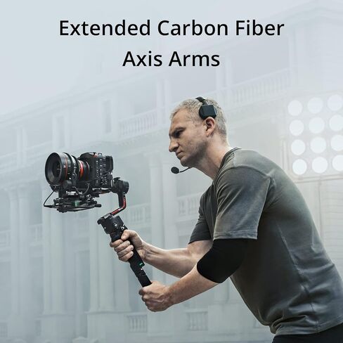 DJI RS 3 Pro Combo, 3-Axis Gimbal Stabilizer for DSLR and Cinema Cameras Canon/Sony/Panasonic/Nikon/Fujifilm/BMPCC, Automated Axis Locks, Carbon Fiber Arms, Includes Ronin Image Transmitter and More in Saudi Arabia