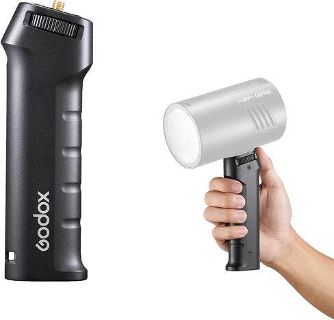 Godox FG-100 Flash Handheld Grip, 1/4" Screw Speedlite Bracket Handle Holder Stabilizers for Godox AD100pro,AD200,AD200pro,AD300pro and Other Speedlight, LED Video Light in Saudi Arabia