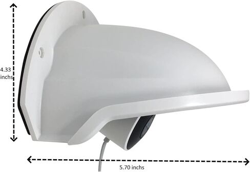 Universal Sun Rain Shade Camera Cover Shield for Outdoor Camera White in Saudi Arabia