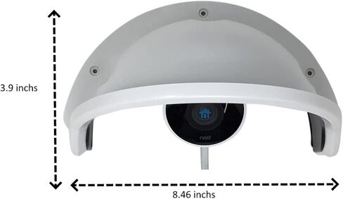 Universal Sun Rain Shade Camera Cover Shield for Outdoor Camera White in Saudi Arabia