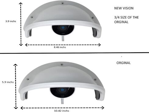 Universal Sun Rain Shade Camera Cover Shield for Outdoor Camera White in Saudi Arabia