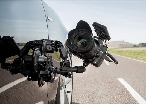 Delkin Devices Fat Gecko Mini Suction Camera Mount - Powerful Suction Cup Camera Mount for Car, Motorcycle, Desk, Window | Secure and Adjustable Action Camera Holder for Video Recording in Kuwait