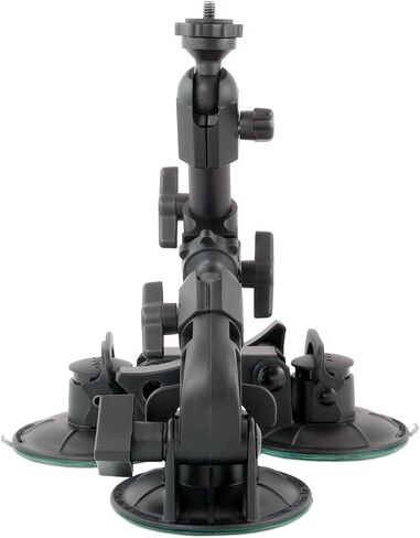 Delkin Devices Fat Gecko Mini Suction Camera Mount - Powerful Suction Cup Camera Mount for Car, Motorcycle, Desk, Window | Secure and Adjustable Action Camera Holder for Video Recording in Kuwait