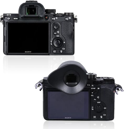 JJC Camera Eyecup Eyepeice Viewfinder for Sony A7 V A7M5 A7 IV A7M4 A7R V A7R5 A1 A1 II A7S III A7S3 A9 III Cameras, Soft Silicone Eye Cup Replacement of Sony FDA-EP21 Eye Cup in Saudi Arabia