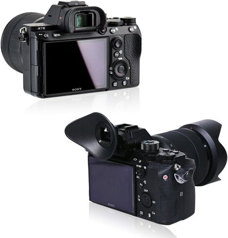 JJC Camera Eyecup Eyepeice Viewfinder for Sony A7 V A7M5 A7 IV A7M4 A7R V A7R5 A1 A1 II A7S III A7S3 A9 III Cameras, Soft Silicone Eye Cup Replacement of Sony FDA-EP21 Eye Cup in Saudi Arabia