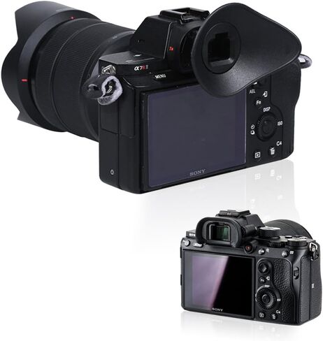 JJC Camera Eyecup Eyepeice Viewfinder for Sony A7 V A7M5 A7 IV A7M4 A7R V A7R5 A1 A1 II A7S III A7S3 A9 III Cameras, Soft Silicone Eye Cup Replacement of Sony FDA-EP21 Eye Cup in Saudi Arabia