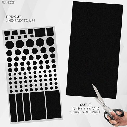 FLANCCI LED Light Blocking Stickers, Light Dimming LED Filters, (6 Sheets) Dimming Sheets for Routers, LED Covers Blackout, Dimming 50% ~ 80% of LED Lights (6Sheets = 3 Cut Out + 3 Uncut) in Saudi Arabia
