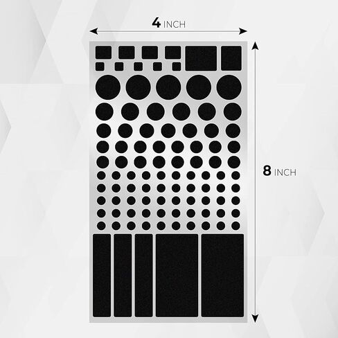 FLANCCI LED Light Blocking Stickers, Light Dimming LED Filters, (6 Sheets) Dimming Sheets for Routers, LED Covers Blackout, Dimming 50% ~ 80% of LED Lights (6Sheets = 3 Cut Out + 3 Uncut) in Saudi Arabia
