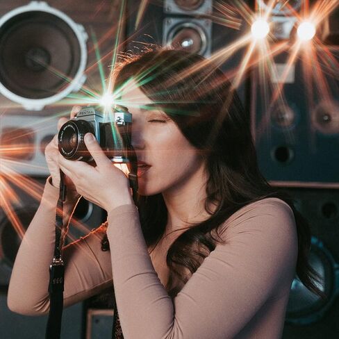Prism Lens Filter 82mm Starlight Glare Filter Anamorphic Lens Flare Effect Filter Film Props(Rainbow ray Flares) in Saudi Arabia