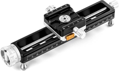 NiSi NM-180S Macro Focusing Rail | Precise Focus Adjustment, Universal Tripod Compatibility, 360-Degree Rotating Clamp, Durable and Versatile Design | Close-Up and Macro Photography in Saudi Arabia