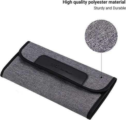 3 Pockets Camera Filter Case for Filter Up to 82mm (fits 82mm 72mm 67mm 62mm 58mm 55mm 52mm 49mm 46mm 43mm 40.5mm 37mm) with Microfiber Cleaning Cloth,Belt Loop Design Compact Lens Filter Pouch Wallet in Saudi Arabia