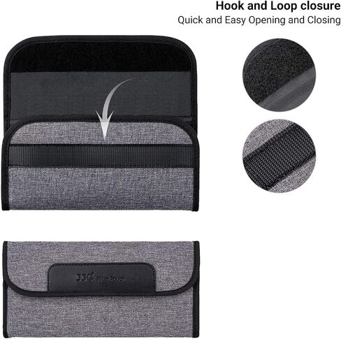 3 Pockets Camera Filter Case for Filter Up to 82mm (fits 82mm 72mm 67mm 62mm 58mm 55mm 52mm 49mm 46mm 43mm 40.5mm 37mm) with Microfiber Cleaning Cloth,Belt Loop Design Compact Lens Filter Pouch Wallet in Saudi Arabia