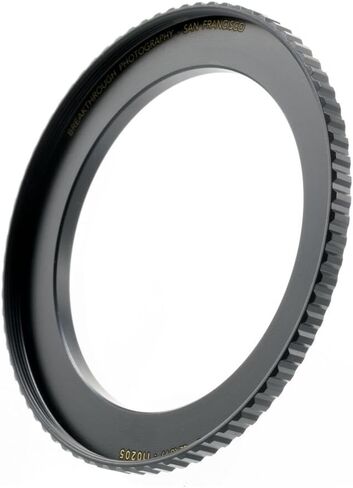 Breakthrough Photography 58mm to 82mm Step-Up Lens Adapter Ring for Filters, Made of CNC Machined Brass with Matte Black Electroplated Finish in Saudi Arabia