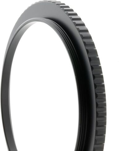 Breakthrough Photography 58mm to 82mm Step-Up Lens Adapter Ring for Filters, Made of CNC Machined Brass with Matte Black Electroplated Finish in Saudi Arabia