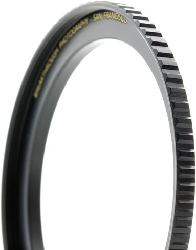 Breakthrough Photography 58mm to 82mm Step-Up Lens Adapter Ring for Filters, Made of CNC Machined Brass with Matte Black Electroplated Finish in Saudi Arabia