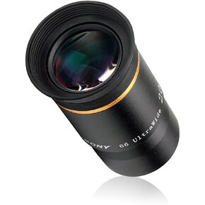 SVBONY Telescope Eyepiece Fully Mutil Coated 1.25 inches Telescope Accessories Set 66 Degree Ultra Wide Angle HD 6mm for Astronomy Telescope