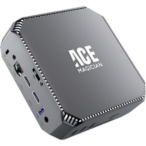 كمبيوتر مكتبي صغير انتل N5095 (حتى 2.9GHz) وذاكرة RAM DDR4 12GB وSSD 256GB وشاشة مزدوجة HDMI 4K وواي فاي 2.4/5G وبلوتوث 4.2 جيجابت ايثرنت مع حامل فيسا للاستخدام اليومي والمكتب من اسيماجيسيان in Kuwait