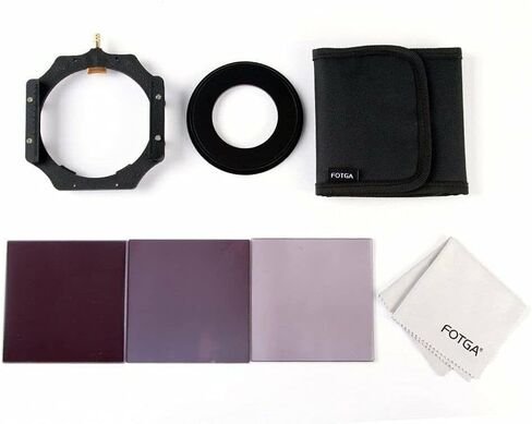 4x4 100mm Square Filter Full ND 2 4 8 with Filter Holder and Adapter Ring and 3-Slots Filter Bag Set for Swing Away Matte Box Holder (77mm) in Saudi Arabia