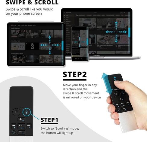 TNP Bluetooth Remote Control for iPad iPhone - Trackpad Media Presenter for iOS Mac Android Tablet PC - Wireless Camera Shutter, Media Button, Presentation Clicker, iPad Air Pro, MacBook Pro Mini M1 in Saudi Arabia