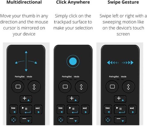 TNP Bluetooth Remote Control for iPad iPhone - Trackpad Media Presenter for iOS Mac Android Tablet PC - Wireless Camera Shutter, Media Button, Presentation Clicker, iPad Air Pro, MacBook Pro Mini M1 in Saudi Arabia