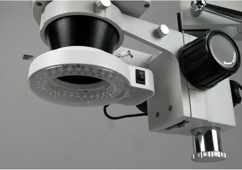 AmScope LED-144S 144 LED Adjustable Microscope Compact Ring Light + Adapter in Saudi Arabia