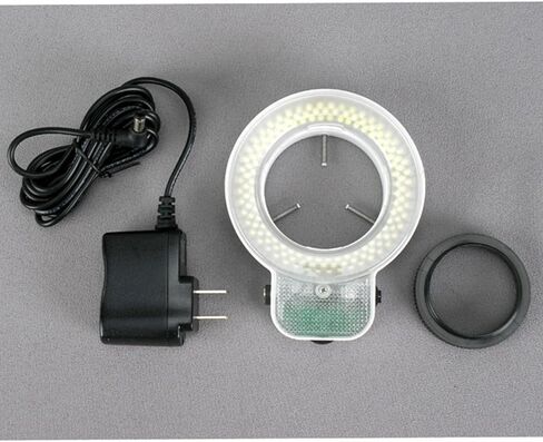 AmScope LED-144S 144 LED Adjustable Microscope Compact Ring Light + Adapter in Saudi Arabia