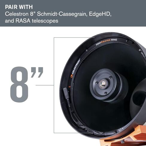 Celestron 8" Schmidt-Cassegrain Telescope Dew Prevention Accessories Bundle | Aluminum Telescope Dew Shield + Dew Heater Ring for 8" SCT & Edge HD Telescopes in Saudi Arabia