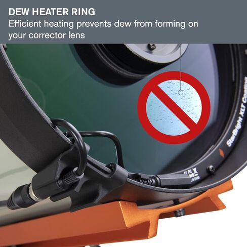 Celestron 8" Schmidt-Cassegrain Telescope Dew Prevention Accessories Bundle | Aluminum Telescope Dew Shield + Dew Heater Ring for 8" SCT & Edge HD Telescopes in Saudi Arabia