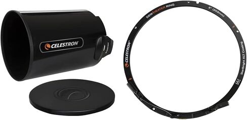 Celestron 8" Schmidt-Cassegrain Telescope Dew Prevention Accessories Bundle | Aluminum Telescope Dew Shield + Dew Heater Ring for 8" SCT & Edge HD Telescopes in Saudi Arabia