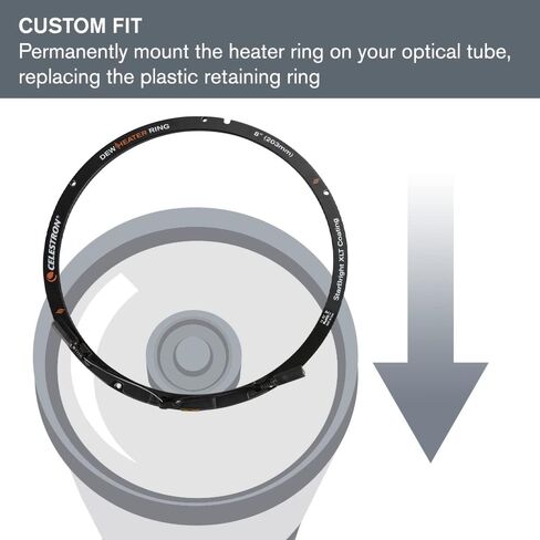 Celestron – Dew Heater Ring – Aluminum Dew Prevention – Compatible 8" Schmidt-Cassegrain, EdgeHD, RASA telescope in Saudi Arabia