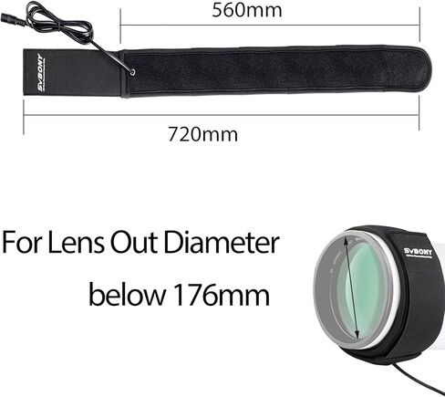 SVBONY SV192 Dew Heater Strip 480 mm Lens Heater Warmer for Telescope DSLR Camera Lens Outer Diameter Below 152mm in Kuwait